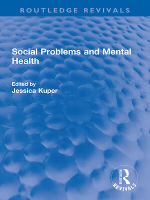 cover image of Social Problems and Mental Health